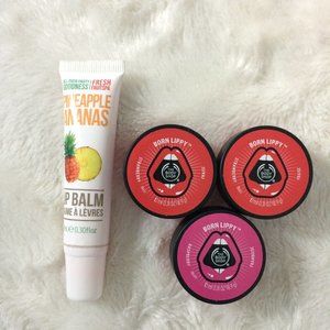 Bath & Body Works lip balm pots and tube